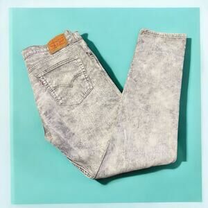 Levi's Vintage 508 Men's Acid Wash Jeans Gray Size 34x32 Straight Fit